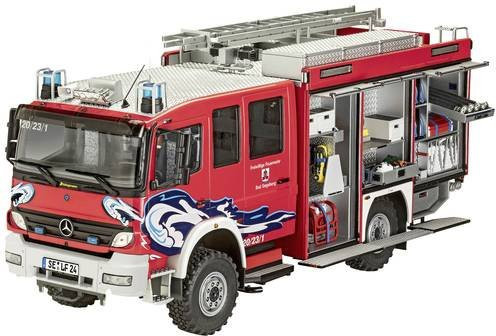 Revell Schlingmann TLF 16/25 Mercedes Benz Feuerwehr Bausatz im Maßstab 1:24 Level 5 - Bild 2