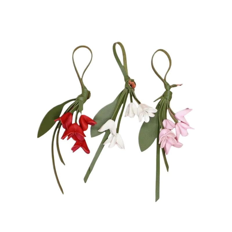 Velishy Schlüsselanhänger Kunstleder, Osmanthus-Imitat, Unisex - Bild 2