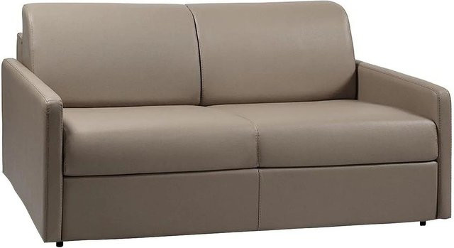 Vente-unique Schlafsofa Calife in Beige mit Kunstlederbezug - Bild 1