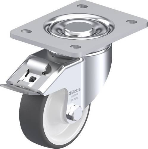 Blickle LH-POTH 100R-3-FI Lenkrolle mit Feststeller, Rad-Durchmesser: 100 mm, Tragfähigkeit: 300 kg, Farbe: Mehrfarbig - Bild 1