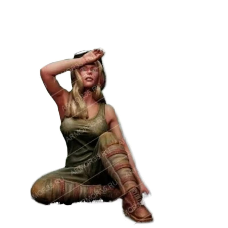 BAANFU Fantasy Mädchen Harzfigur, Modellbausatz, Maßstab 1:35 - Bild 2