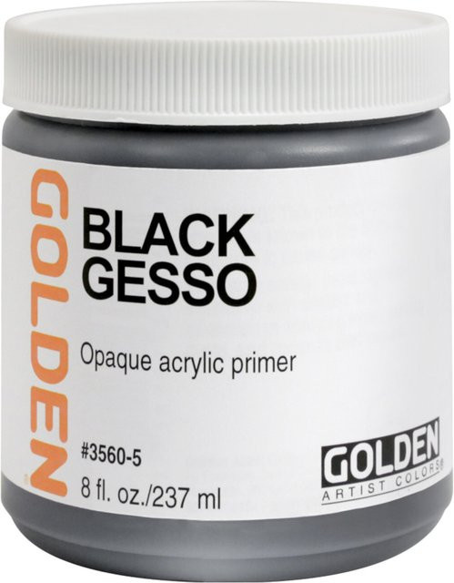 Golden Gesso Schwarz für Acrylfarben von Golden - Bild 1