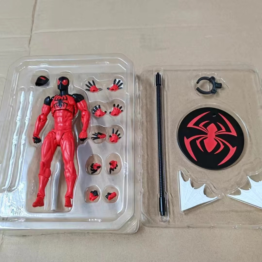 Messtoys Spider Man Scarlet Spider Kaine Parker Actionfigur, Schwarz, Rot - Bild 2