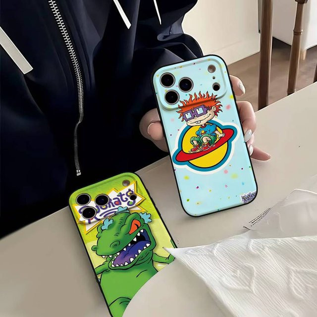 Mesuca Cartoon R-Rugart Handyhülle für iPhone 16 15 14 13 12 11 Pro Max Plus Mini XR XS SE in Multicolour - Bild 1