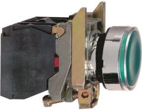 Schneider Electric Leuchtdrucktaster 1S1Ö mit LED grün XB4BW33B5 aus Metall - Bild 1