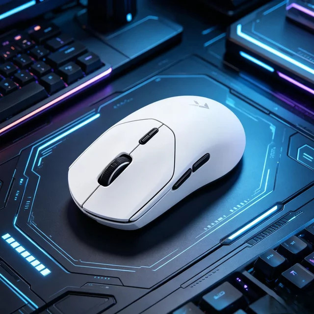 Rapoo VT2 MAX Kabellose Gaming-Maus in Weiß mit 8K Abtastrate und ergonomischem optischem Sensor für PC und Laptop - Bild 1