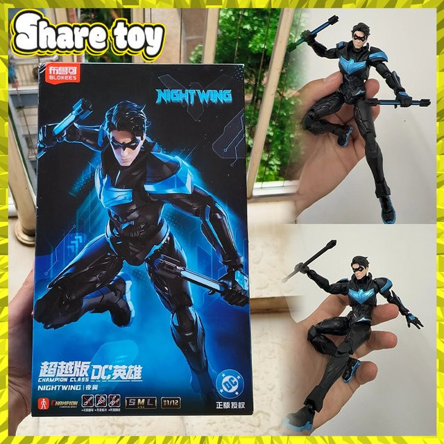 Blokees DC Heros Champion-Klasse Nightwing Robin Superman Batman, Actionfiguren, Modellspielzeug - Bild 1