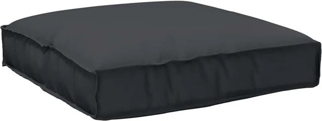 vidaXL Kissen Schwarz aus Oxford-Stoff, B/T/H: 80 x 80 x 12 cm - Bild 1