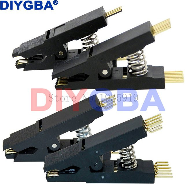 DNIGEF IC-Testklemme für SOP8 SOIC8 DIP8 und SOP16 SOIC16 DIP16 in Schwarz - Bild 1