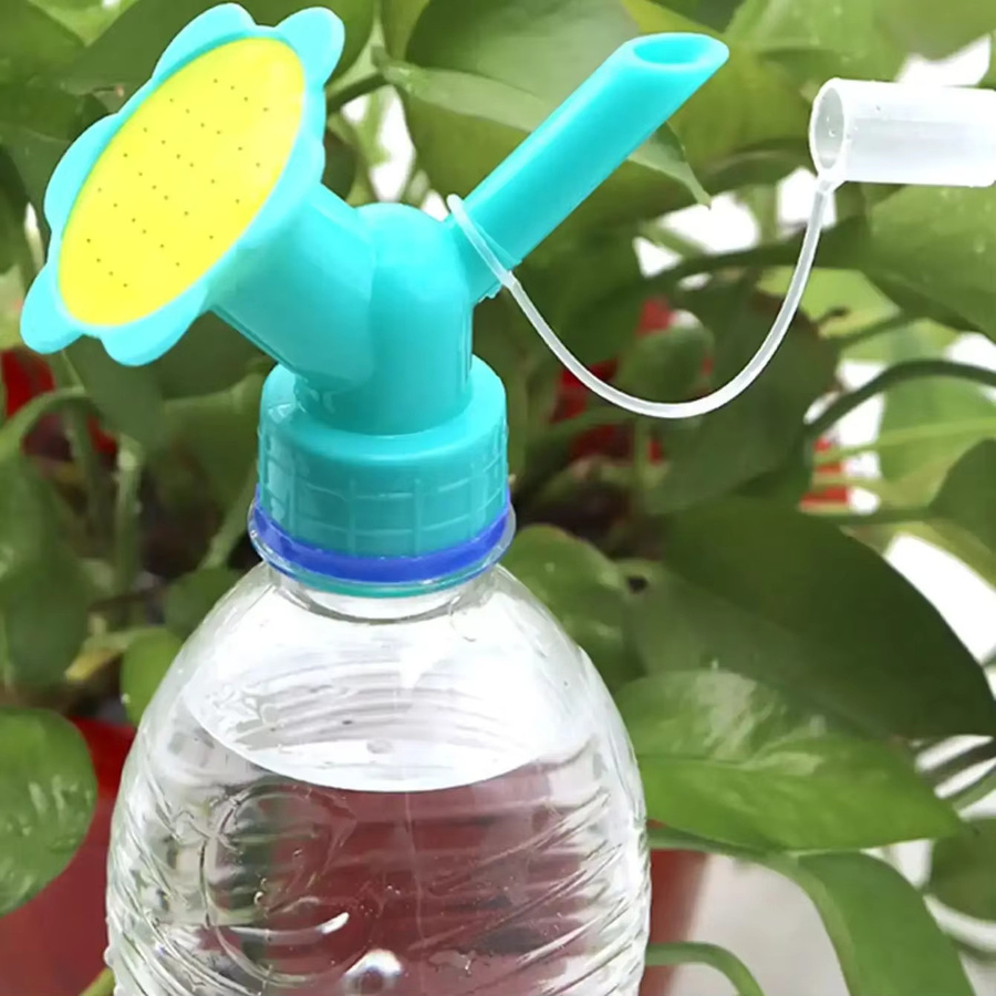 Zwei-in-Eins Kunststoff-Wassertank mit Doppeldüsen in Türkis zur Bewässerung von Innen- und Außenpflanzen - Bild 2