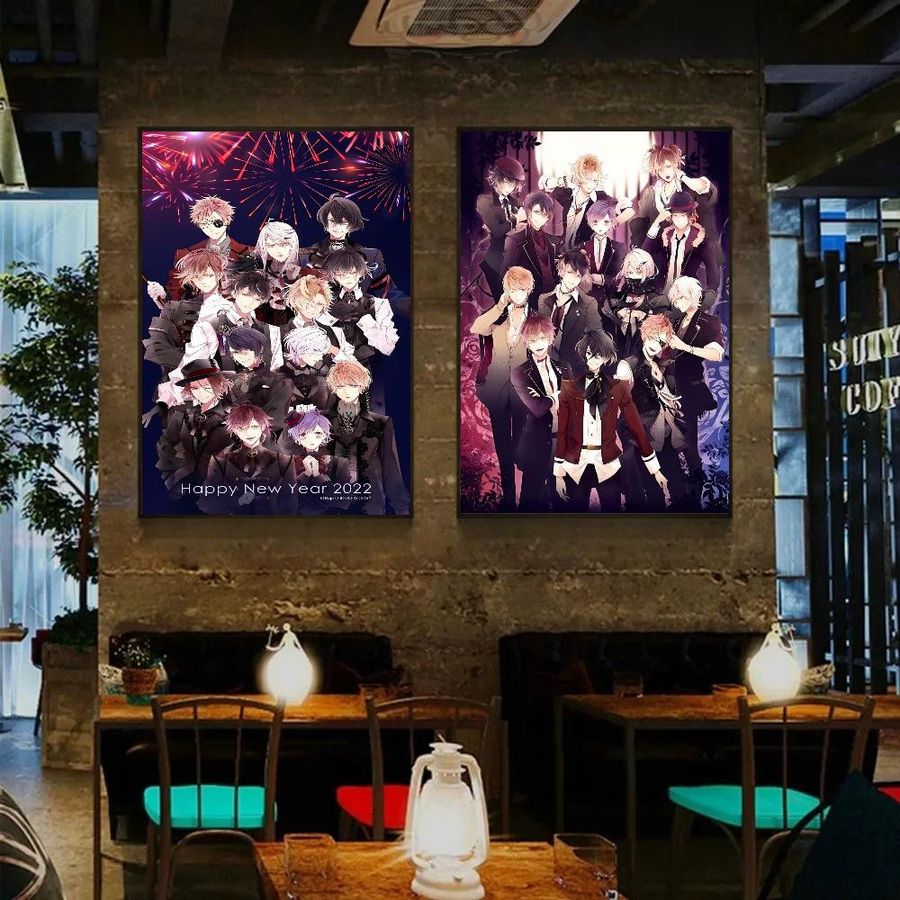 Anime D-Diabolik Lovers Klebeposter aus Papier, Mehrfarbig, B: 21 cm x H: 30 cm - Bild 6