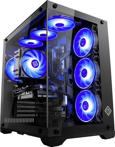 CSL Computer Gaming PC M12200H Desktop PC in Schwarz mit AMD Ryzen 5 8400F, 16GB RAM, 1TB SSD und AMD Radeon RX 9070 16GB GDDR6 unter Windows - Bild 1