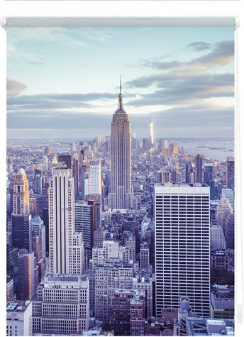 Lichtblick Rollo Klemmfix New York Blau B: 120 cm, H: 150 cm - Bild 1