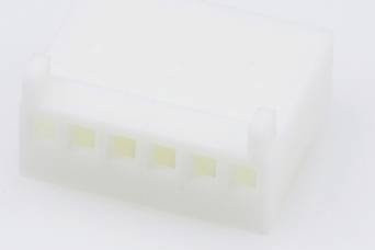 Molex Buchsengehäuse-Kabel Weiß, 6 Polzahl, Rastermaß: 2.54 mm, 22013067 - Bild 1
