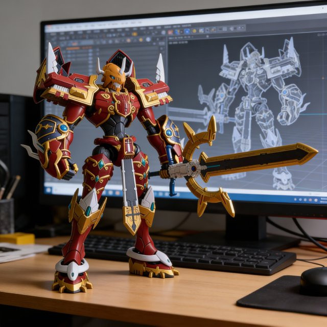 Bandai Digimon Frontier FRS Amplified Kaisergreymon, Action Figure, Roboter - Bild 1