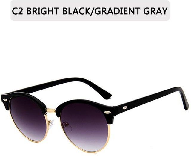 Yiran bag Sonnenbrille Halbrandlos, Browline, Kunststoff, Schwarz, Unisex - Bild 1