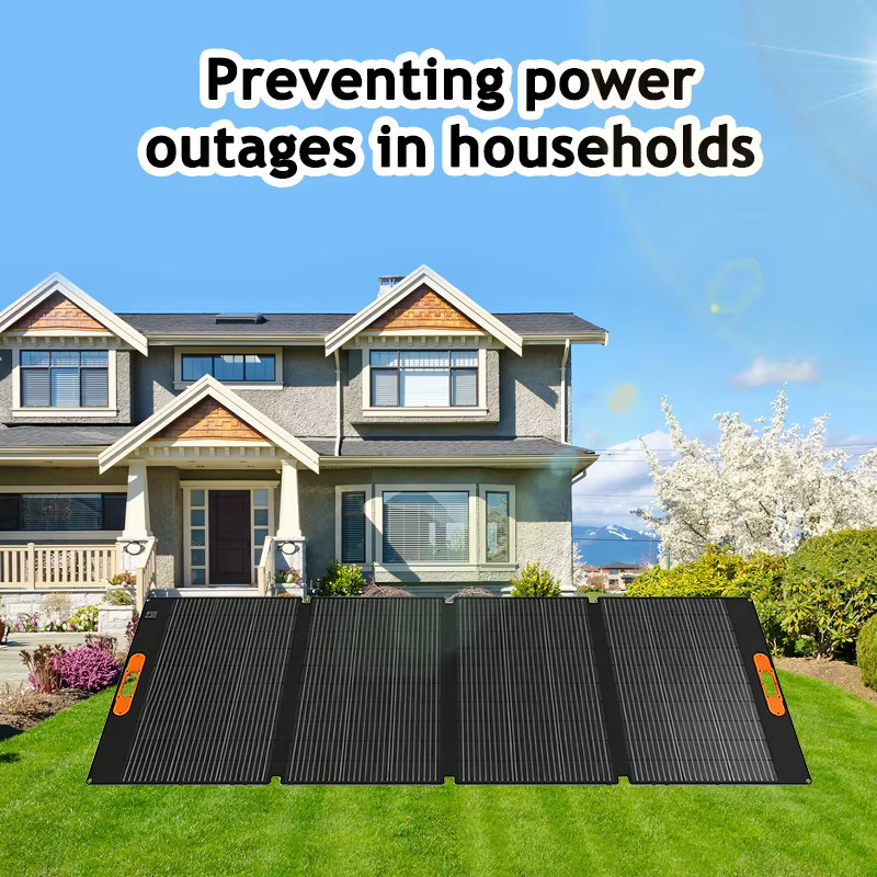CHUBAN Faltbares Tragbares Solarpanel 420W in Schwarz als Solar-Batterieladegerät für Camping, Wohnmobil und Outdoor-Notstromversorgung - Bild 5