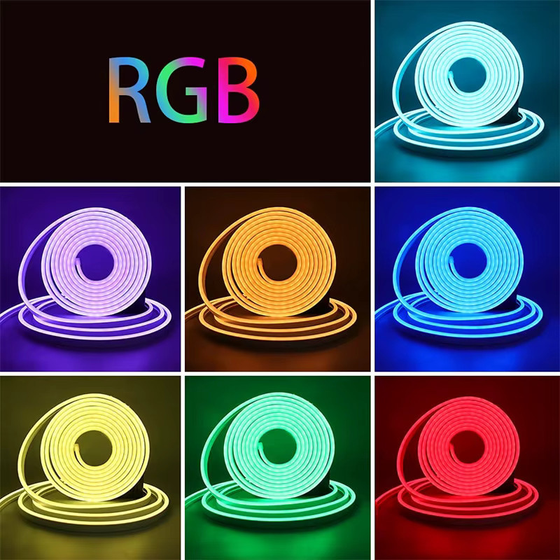 Acosh Neon RGB LED-Lichterkette aus Silikon, flexible USB-Neon-Lichtleiste mit Fernbedienung und App-Steuerung, Multicolour Musiksynchronisierung für Wohnzimmer und Schlafzimmer - Bild 2