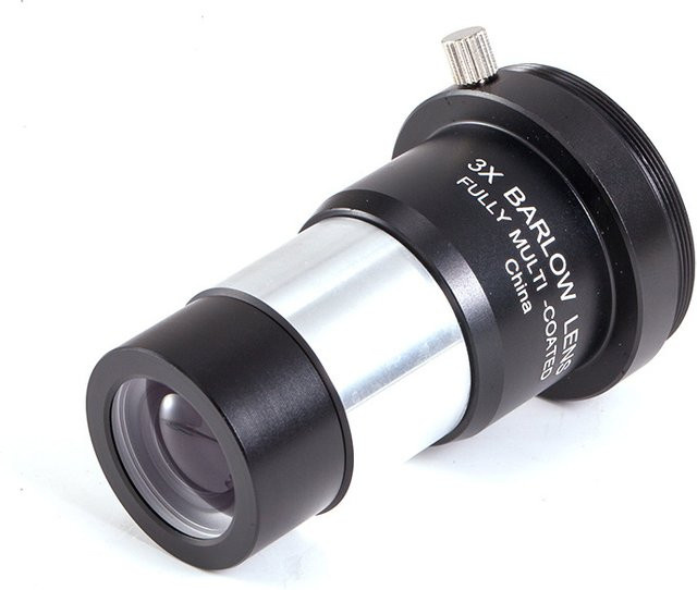 Eisgroub 3x Barlow-Linse Teleskop-Zubehör mit optischer Linse und M42-Gewinde, 1,25 Zoll/31,7 mm, Schwarz - Bild 1