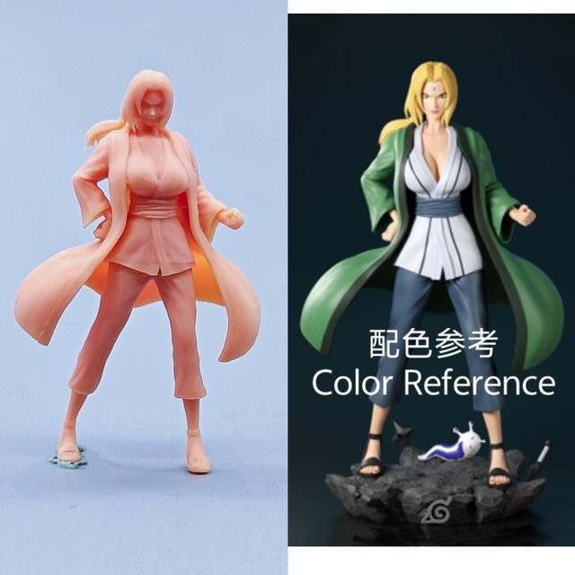 EHCMODEL Naruto Hokage Tsunade, Modell Harz, 1/64 Figuren Maßstab, Einzelfigur - Bild 1