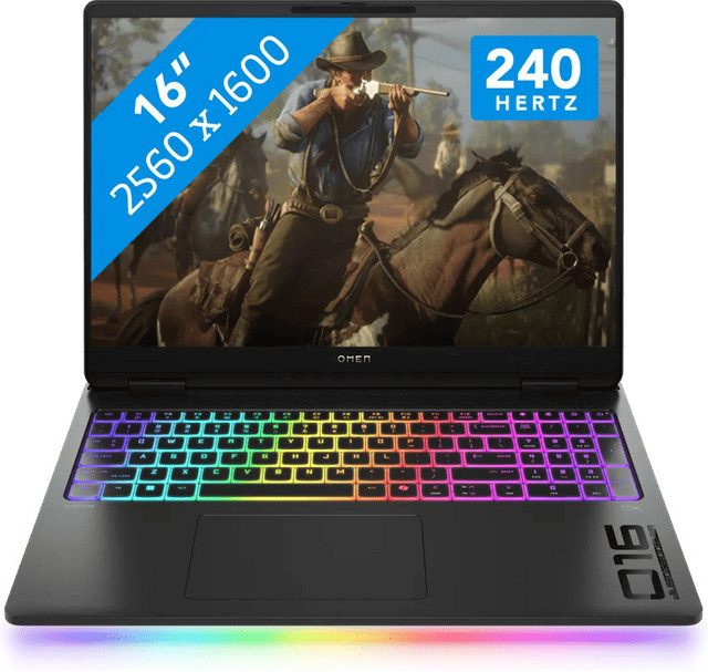 HP OMEN Max 16-ak0073ng Gaming Laptop in Schwarz mit 16 Zoll Display, AMD Ryzen AI 7, 32GB RAM, 1TB SSD und RTX 5070 Ti - Bild 1