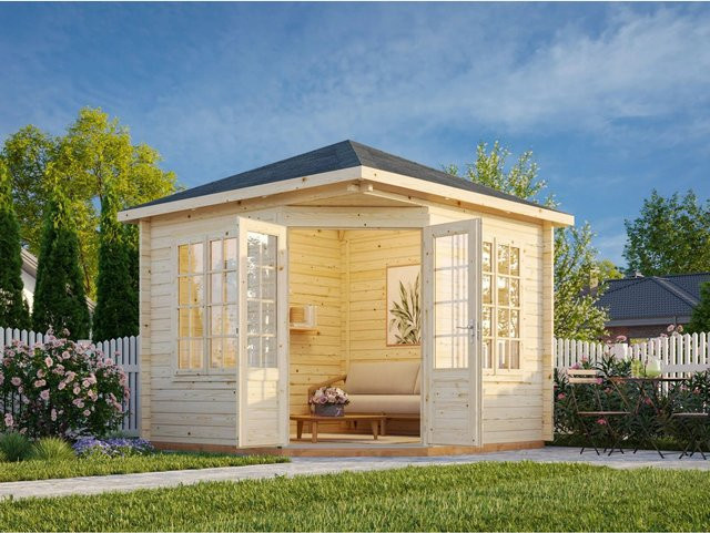 Palmako Holz-Pavillon Melanie transparent, B/T/H: 280 x 280 x 302 cm - Bild 1
