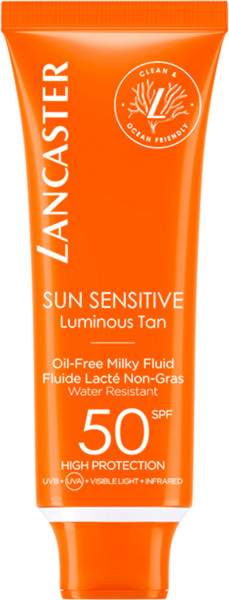 Lancaster Sun Sensitive Luminous Tan Oil-Free Milky Fluid SPF 50, für empfindliche Haut - Bild 1