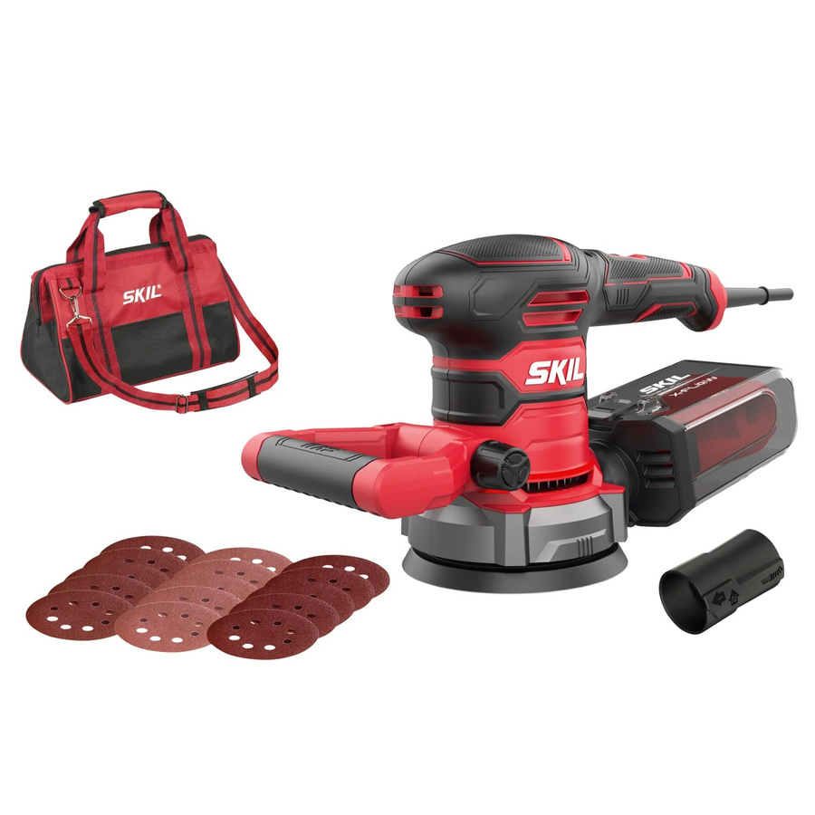 Skil Exzenterschleifer 7480DA in Rot mit 400 W und 125 mm Schleifscheibendurchmesser - Bild 2