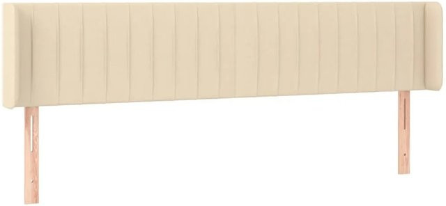 vidaXL LED Kopfteil modern in Beige mit USB-Ladeport und integrierter Beleuchtung, B/T/H: 183 x 16 x 78-88 cm - Bild 1