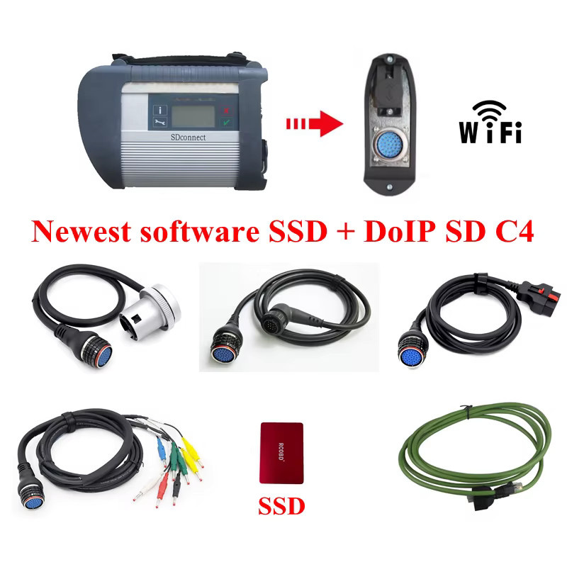 MB STAR C4 DOIP Pro Diagnosegerät mit 512GB SSD und WLAN-Verbindung für Mercedes 12V/24V Fahrzeuge - Bild 5