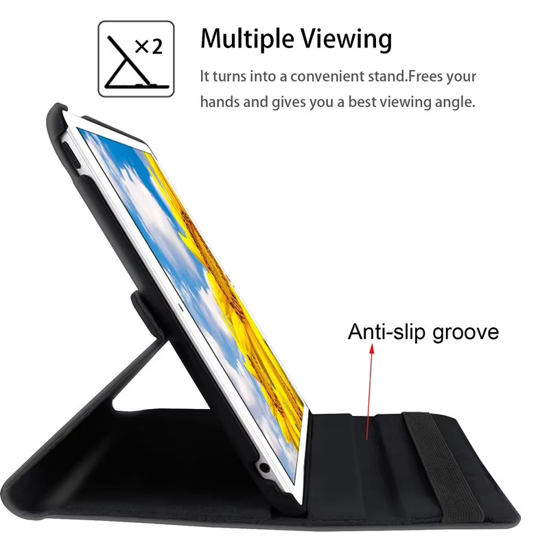 WeFor Smart Schutzhülle für iPad Pro 12.9 (2015-2022) mit 360 Grad Rotation und Sleep-Wake-Funktion in Pink oder Black - Bild 4