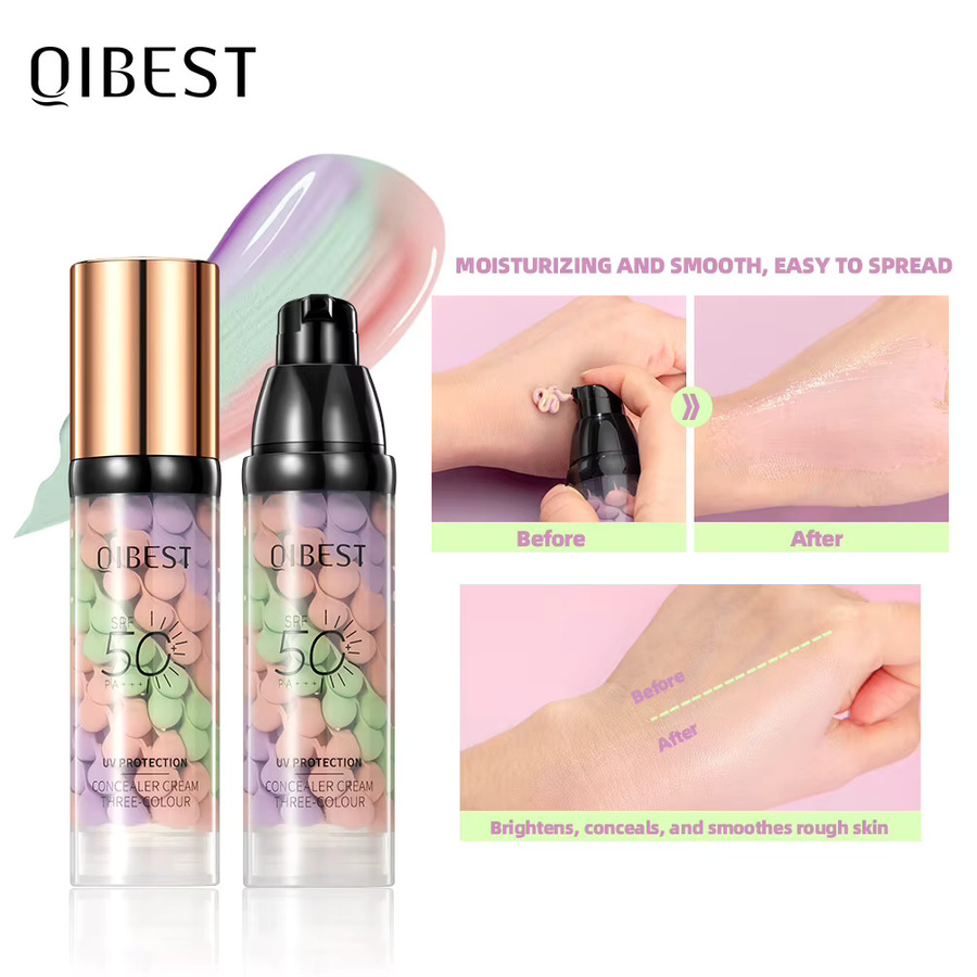 QIBEST Dreifarbiger Concealer, 3er-Set, Unisex - Bild 2