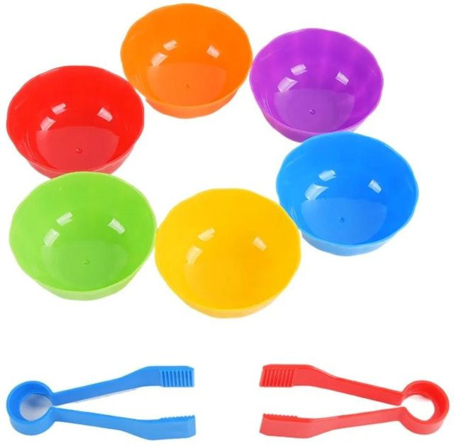 Yiran toy Kinder Klassifizierungsbecher Zähl- & Sortierspielzeug Set, ab 3 Jahre - Bild 1