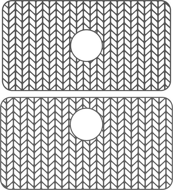 Willstar Silikon-Waschbeckenmatte in Grau, hitzebeständig und rutschfest, rechteckig, B/T: 66,0 x 35,5 cm - Bild 1