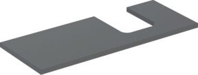 Geberit Waschtisch-Platte One Countertop, Farbe: Grau, B/T/H: 120 x 47 x 3 cm - Bild 1