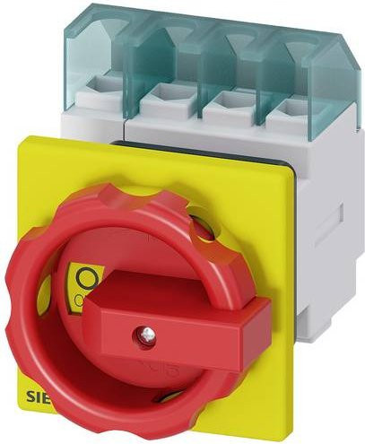 Siemens Lasttrennschalter 4-polig Rot Gelb 25 A 16 mm² 690 V/AC 3LD21541TL53 - Bild 1