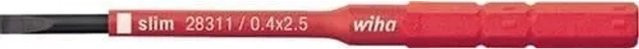 Wiha Slimbit Electric Schlitz 2,5 mm Wechselklinge VDE Isoliert, Rot - Bild 1