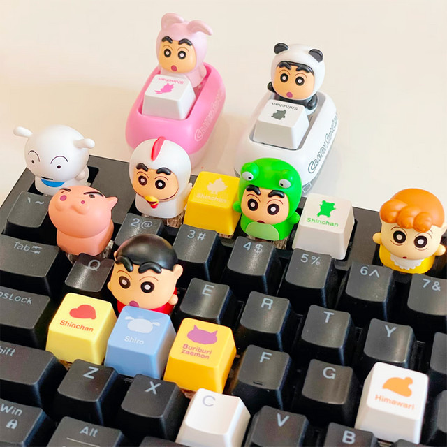52TOYS Crayon Shinchan Tastatur-Keycap Blind Box Sammelfigur, Bunt - Bild 1