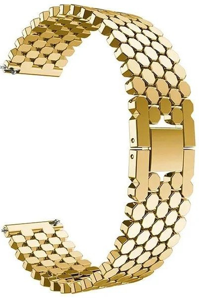 Geekthink Uhrenarmband Edelstahl, Gold, 22mm, Unisex - Bild 1