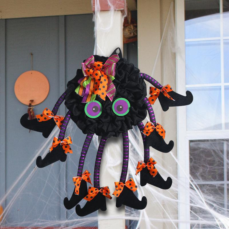 Yiran Furniture Halloween Spinne Türhänger aus Textil in Multicolour zur festlichen Dekoration - Bild 3