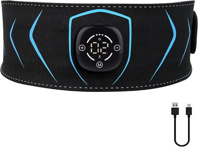 Abs Trainer EMS Bauchmuskelstimulator Elektrischer Toning-Gürtel in Blau zur Unterstützung deines Bauchmuskeltrainings und Gewichtsverlusts - Bild 1