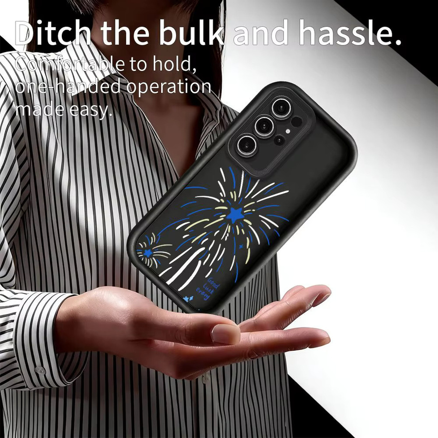 Feuerwerksmuster Schutzhülle mit Objektivschutz für Samsung Galaxy S26 Ultra Plus S25 S24 S23 S22 S21 S20 Note 20 Ultra Plus FE Cover - Bild 3