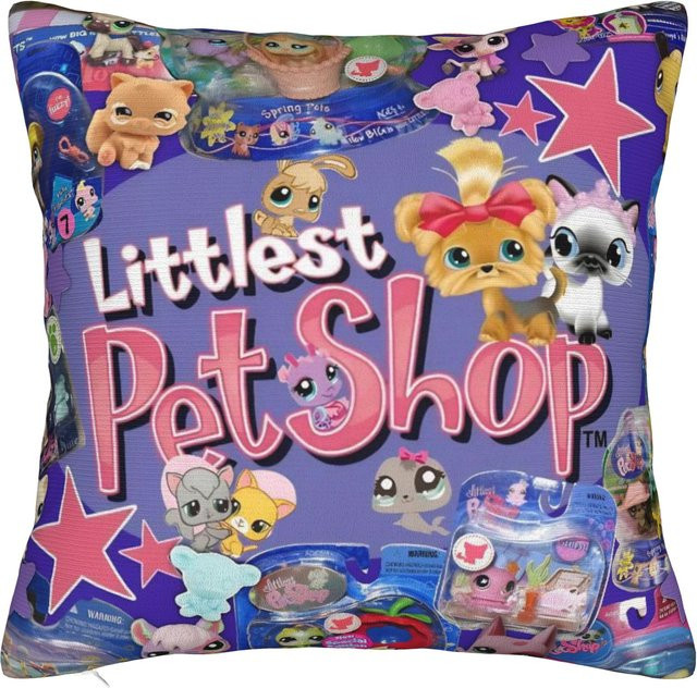 Littlest Pet Shop Kissenbezug in Weiß für dein Wohnzimmer - Bild 1