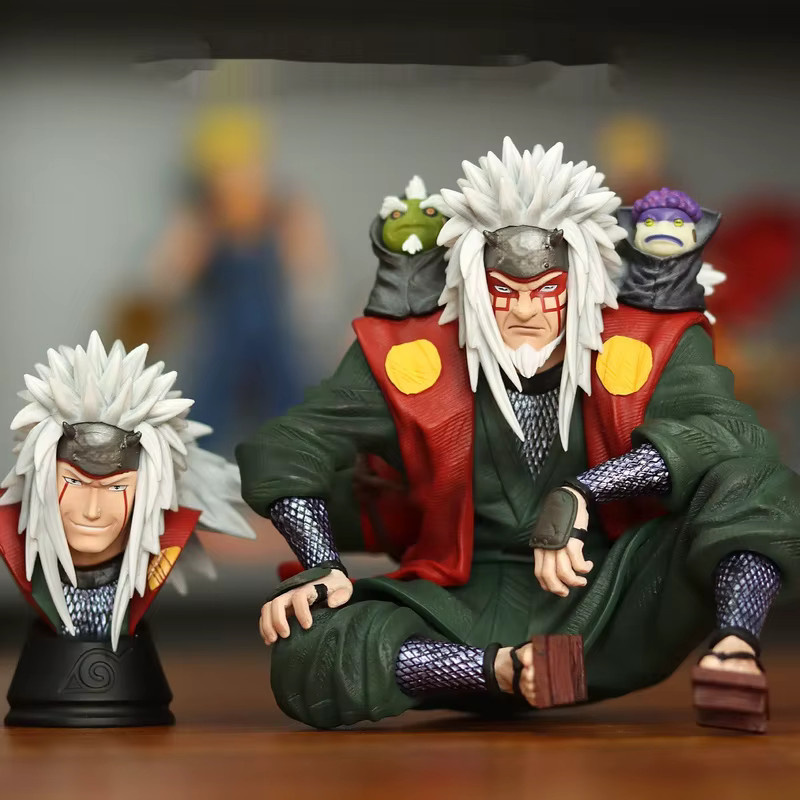 Bandai Anime Jiraiya Doppelköpfige Statue Actionfigur in Multicolor, Höhe: 13,5 cm - Bild 2