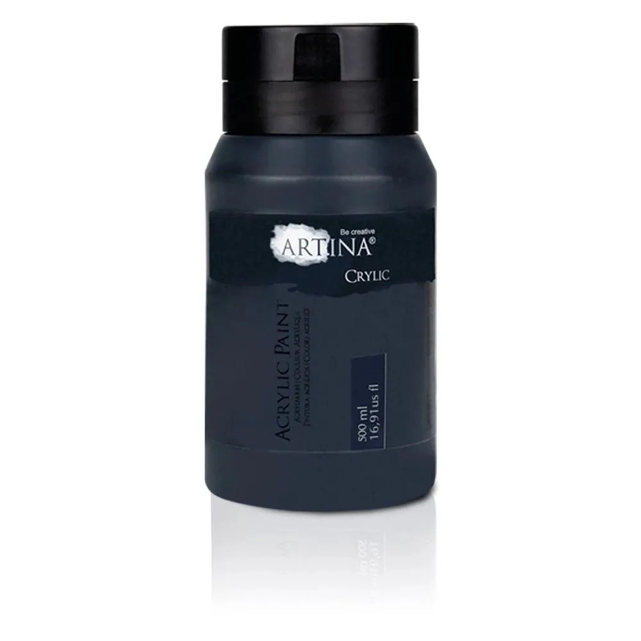 Artina Acrylfarbe Schwarz 500ml - Bild 2