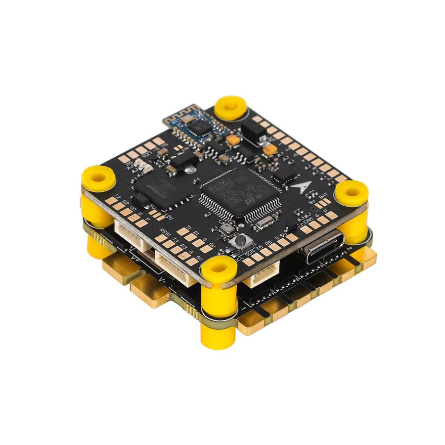 T-MOTOR Velox F7 SE V70A 4IN1 AM32 ESC Stack mit F722 Flugsteuerung und ICM-42688P, Schwarz, B/T: 30,5 x 30,5 mm - Bild 2