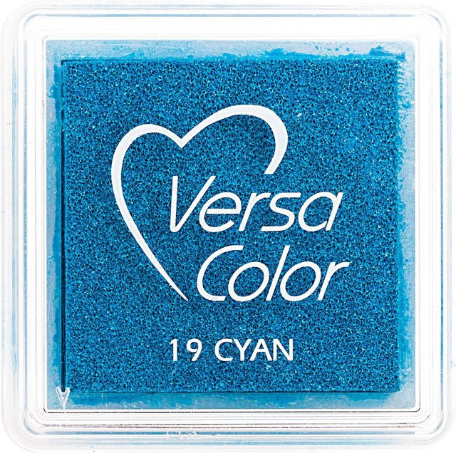 Rico Design Stempelkissen Cyan Blau 2,5 x 2,5 cm - Bild 1