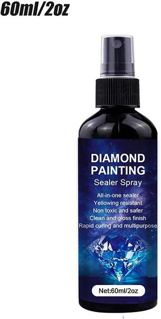 Schnelltrocknendes Versiegelungsspray für Steinmalerei und Diamond Painting in Schwarz, 120 ml - Bild 1