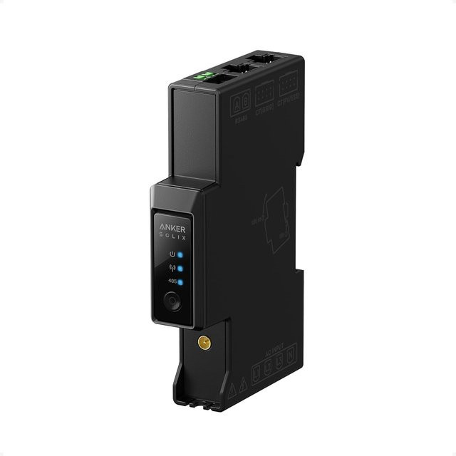 Anker SOLIX Smart Meter Gen 2 Dreiphasig mit WLAN, Bluetooth und RS-485 für Echtzeitüberwachung und Energieeinsparung in Schwarz - Bild 1