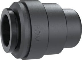 Riegler Endstück für Rohranschluss speedfit für Rohr Außen-Ø 22 mm, Schwarz, POM - Bild 1